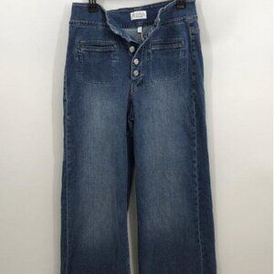 Claudia Schiffer Frame Lee Hardy Wide Leg